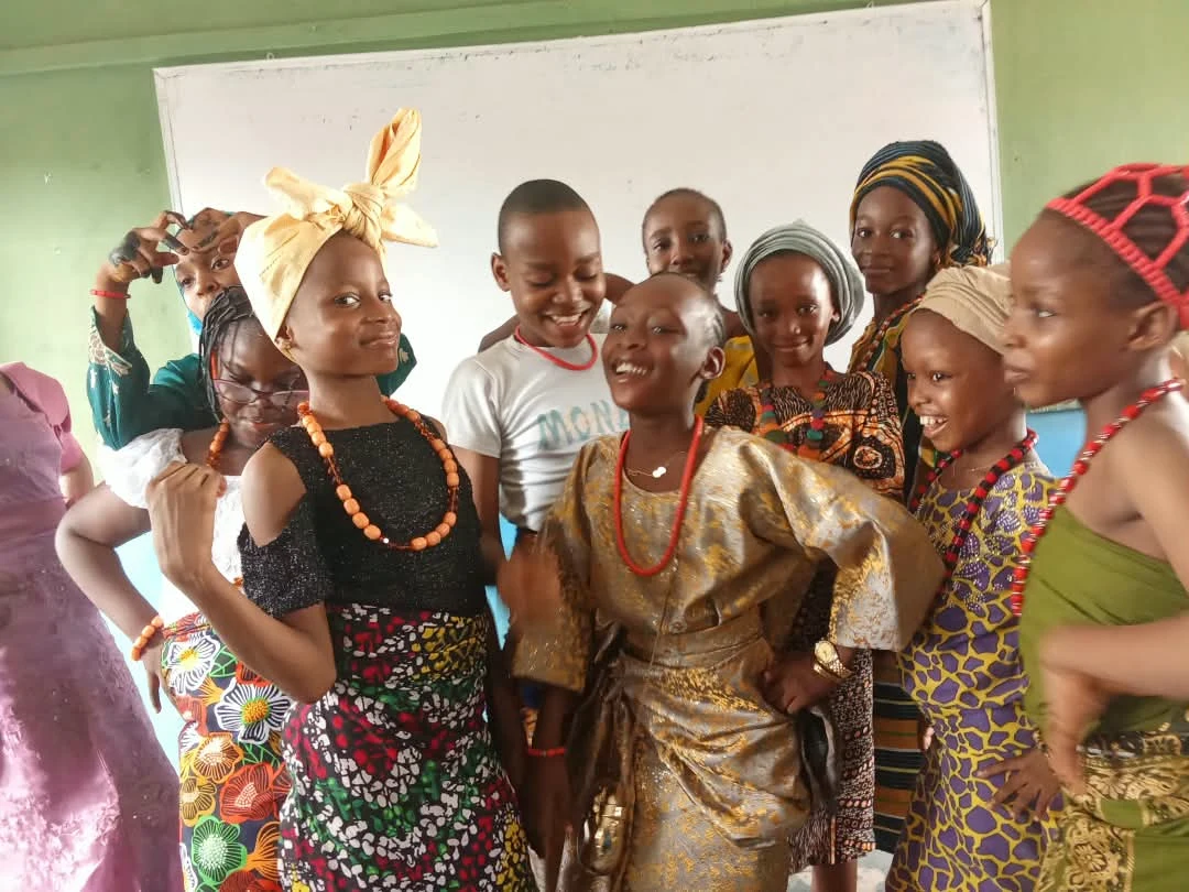 Pupils celebrating together during Cultural Day