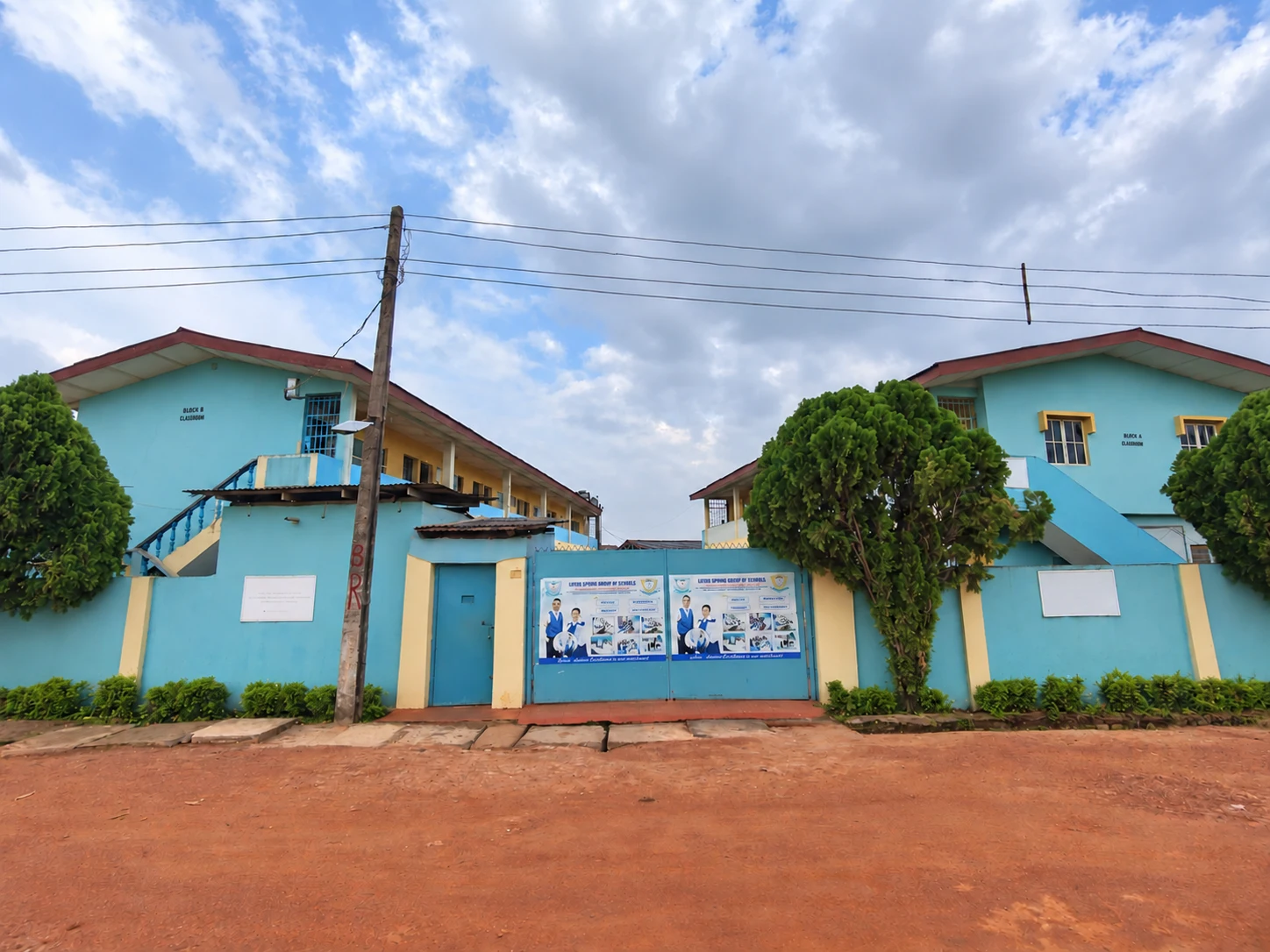 Front entrance and exterior of Living Spring