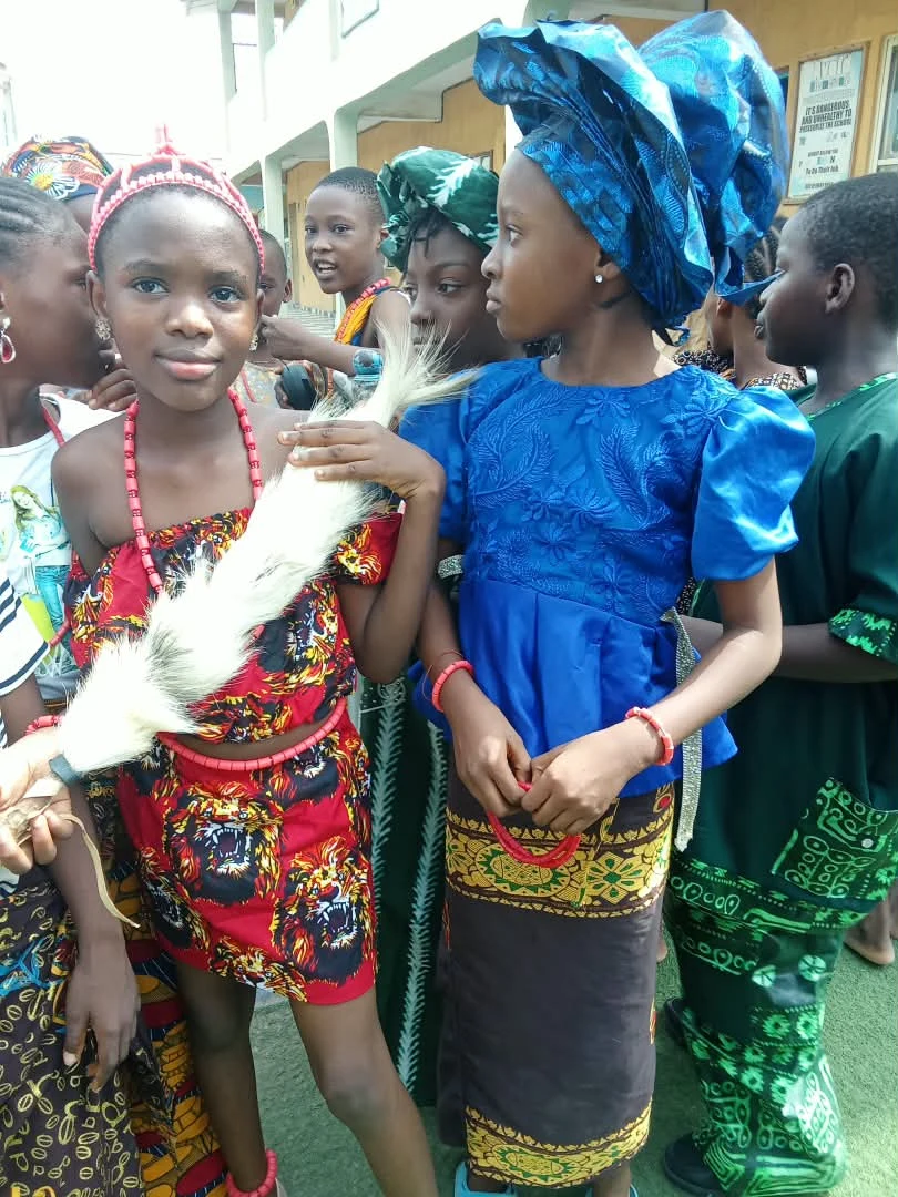 Friends taking part in the celebration